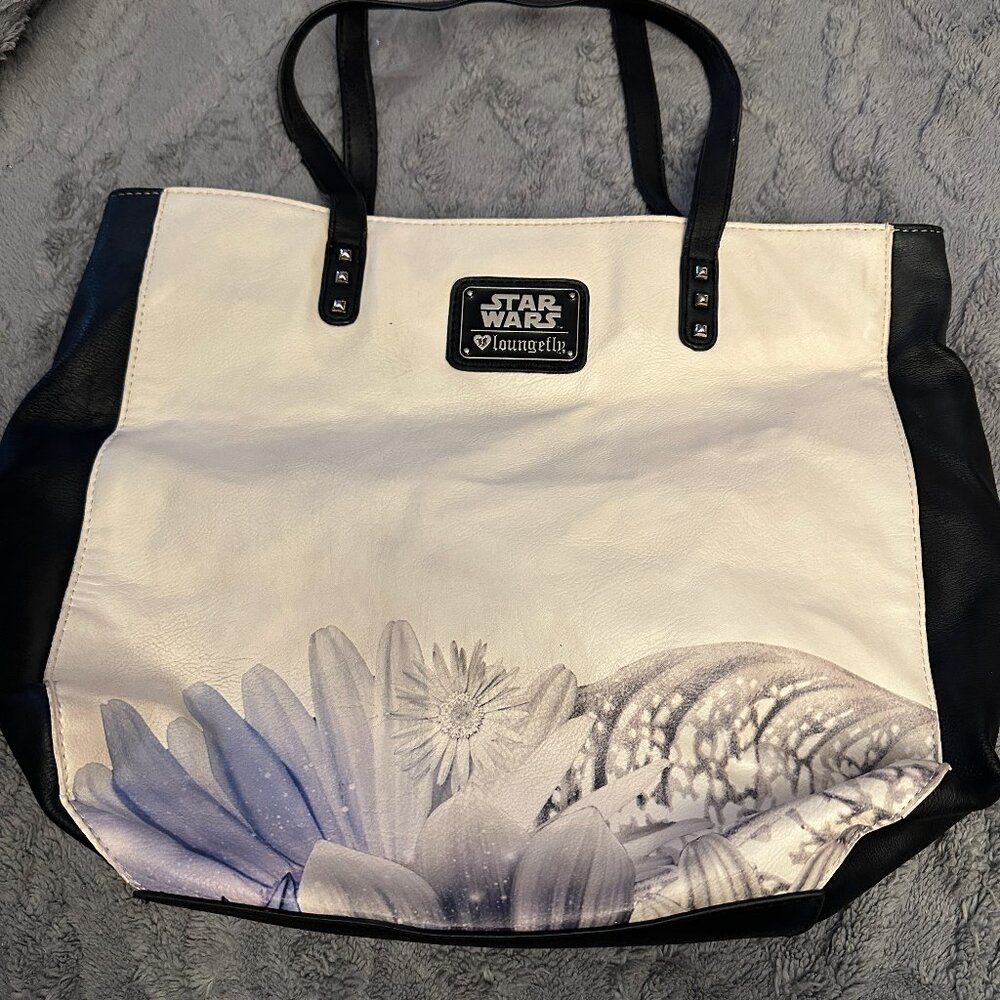 LoungeFly Star Wars Floral Storm Trooper Purse - Picture 3 of 6